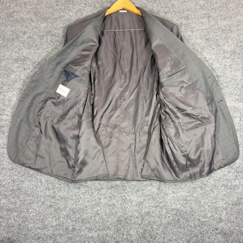 Peter Millar Suit 2 Button Mens 48R (Fits 46S) Grey 100% Wool 42x29 EUC Canada